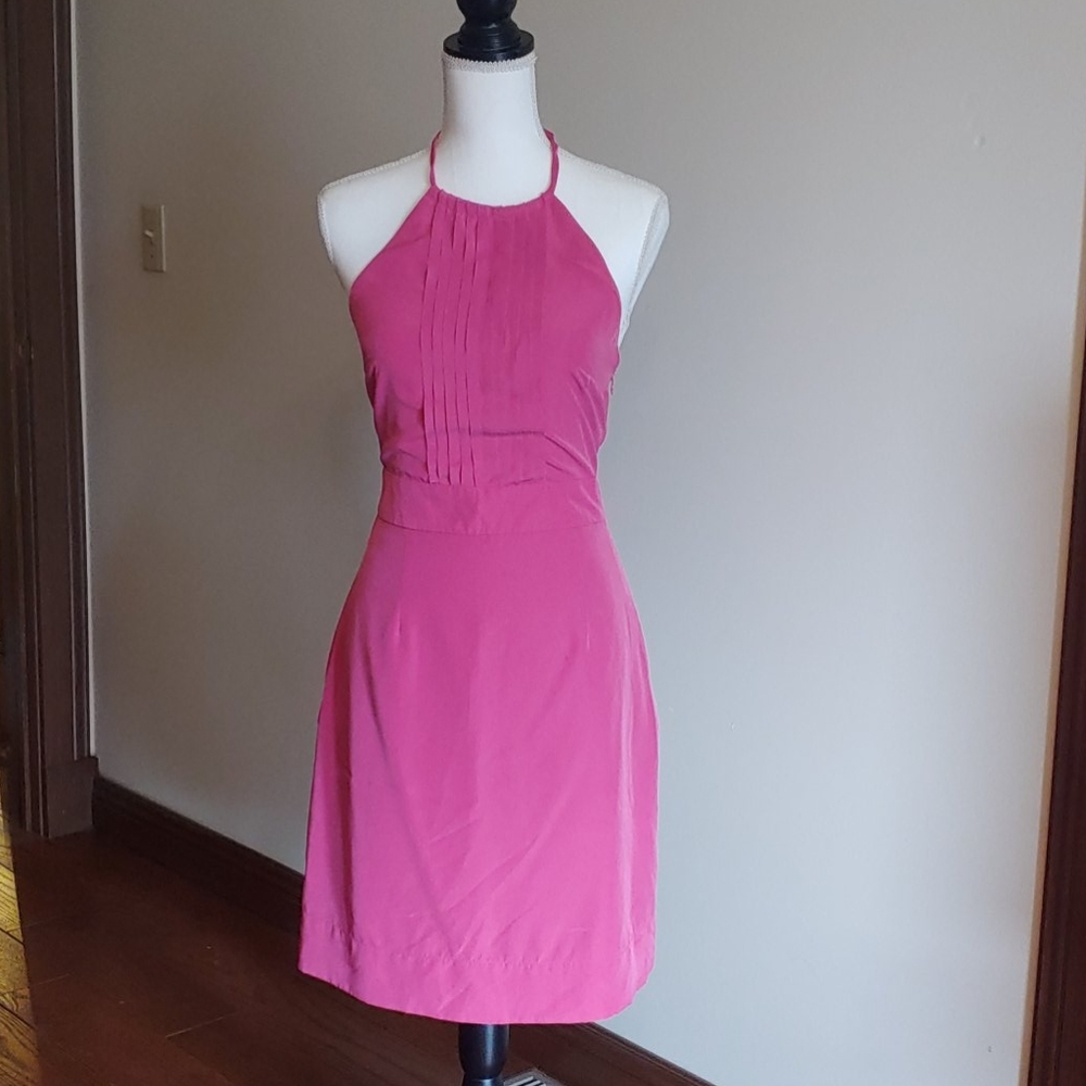 Banana Republic pink halter dress size 0